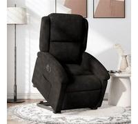vidaXL stoel électrique réglable velours noir Or G