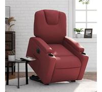 Fauteuil Inclinable de Massage Chaise Salle de Séjour Noir Similicuir vidaXL