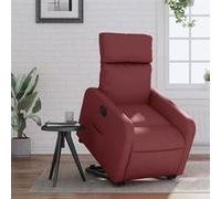 vidaXL stoel électrique similicuir bordeaux Rouge G