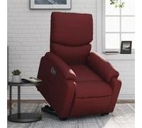 vidaXL Fauteuil inclinable électrique rouge bordeaux similicuir