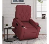 vidaXL stoel électrique similicuir bordeaux Rouge G