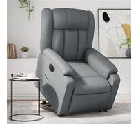 vidaXL stoel électrique similicuir gris Gris G