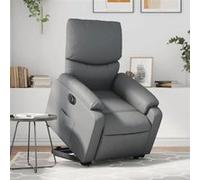 vidaXL Fauteuil inclinable électrique gris similicuir