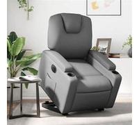 vidaXL Fauteuil inclinable électrique similicuir gris