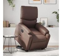 vidaXL stoel électrique similicuir marron Marron G