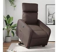vidaXL stoel électrique similicuir marron Marron G