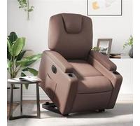 vidaXL Fauteuil inclinable électrique en similicuir Marron