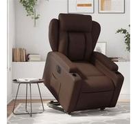 vidaXL Fauteuil inclinable électrique marron similicuir