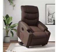 vidaXL stoel électrique similicuir marron Marron G