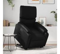 vidaXL Fauteuil inclinable électrique noir similicuir