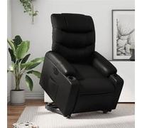 vidaXL Fauteuil inclinable électrique noir similicuir