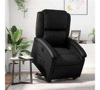 vidaXL Fauteuil inclinable électrique 3204240 – Dossier & repose-pied réglables, similicuir noir