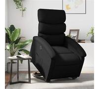 vidaXL Fauteuil électrique inclinable Relaxation, Dossier & repose-pied réglables, noir similicuir