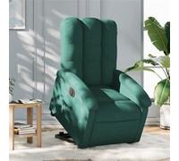 stoel électrique tissu vert foncé