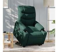 Fauteuil Inclinable de Massage Électrique Chaise Siège Gris Foncé Tissu vidaXL