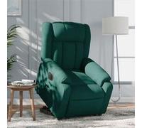 stoel électrique tissu vert foncé
