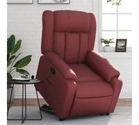 vidaXL Fauteuil inclinable Rouge bordeaux Similicuir