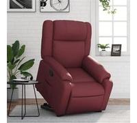vidaXL stoel similicuir bordeaux Rouge G