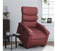 vidaXL stoel similicuir bordeaux Rouge G