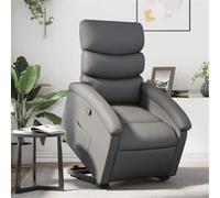 Vidaxl Fauteuil Inclinable Gris Similicuir Gris
