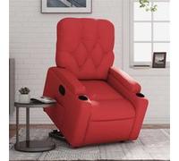 vidaXL stoel similicuir rouge Rouge G