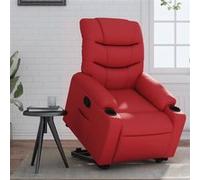 vidaXL stoel similicuir rouge Rouge G