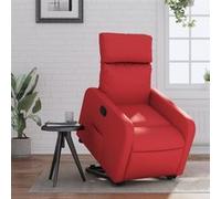 stoel similicuir rouge