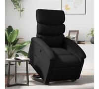 vidaXL Fauteuil inclinable Noir Similicuir
