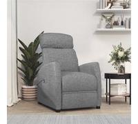 vidaXL stoel tissu gris clair Gris G