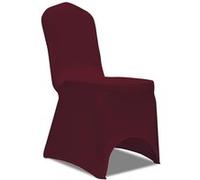 vidaXL Stoelhoezen stretch bordeauxrood 100 st274767 Rouge G