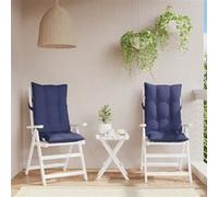 vidaXL Lot de 2 Coussins de Chaise à Dossier Haut, Galette de Siège Imperméable, Coussin d'Extérieur Anti-glissement Jardin Terrasse, Bleu Marine Bleu https://www.fnac.com/mp50013087/vidaXL-Coussins-de-chaise-a-dossier-haut-lot-de-2-bleu-marine/w-4?oref=6f3f45a7-d181-4a2b-07cd-9456a615aae4