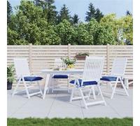 Stoelkussens 4 st 40x40x7 cm oxford stof blauw361481
