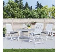 Stoelkussens 4 st 40x40x7 cm oxford stof grijs314864