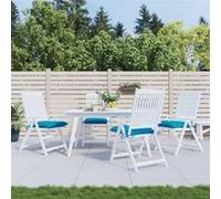 Vidaxl Coussins De Chaise 4 Pcs Bleu Clair 40x40x7 Cm Tissu