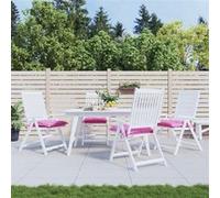 Coussins De Chaise 4 Pcs Rose 40x40x7 Cm Tissu Vidaxl Vidaxl Rose