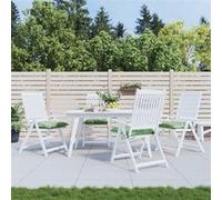 vidaXL Stoelkussens 4 st bladpatroon 40x40x7 cm stof361499 Vert G