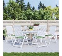 Stoelkussens 6 st bladpatroon 40x40x3 cm stof361025