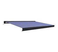 Luifel gemotoriseerd 450x300 cm blauw en wit3052692