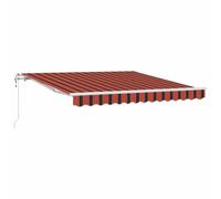 vidaXL Auvent rétractable Automatique Orange et Marron 300x250 cm
