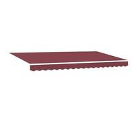 vidaXL Store électrique rétractable 4 x 2m Bourgogne Anthracite en Tissu Polyester, Cadre en Aluminium, résistant aux UV, imperméable, accoudoirs réglables, Montage Mural, Solution d'ombre pour l'ext