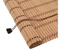 vidaXL Store Enrouleur avec des Rideaux Nature 80 x 160 cm Bambou, Store roulissant rectangulaire Moderne, en Bambou, avec contrôle de lumière pour Salon et Bureau