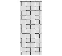 vidaXL Store enrouleur de douche avec cassette largeur du tissu 96 cm, store de douche, store enrouleur de rideau de douche,