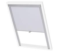 vidaXL Store enrouleur occultant P08/408 Blanc – Pour fenêtre de toit et bureau