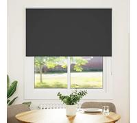 vidaXL Store d'obscurcissement noir 135x150 cm Largeur de tissu 131,6 cm