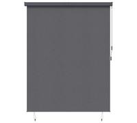 vidaXL Store Enrouleur Rayé Anthracite 200 x 250 cm Tissu et Aluminium, Store Enrouleur extérieur réglable, Protection UV, Couverture en Tissu Flexible, écran de Patio Moderne, Bouclier de Vie privée