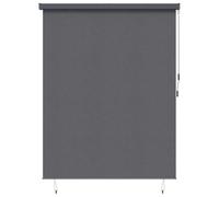 vidaXL Store Enrouleur Rayé Anthracite 200 x 250 cm Tissu et Aluminium, Store Enrouleur extérieur réglable, Protection UV, Couverture en Tissu Flexible, écran de Patio Moderne, Bouclier de Vie privée