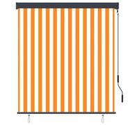 vidaXL Store extérieur 140x250 cm blanc et orange