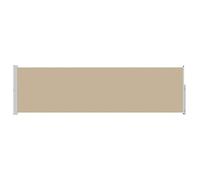 vidaXL Auvent latéral rétractable beige 600 x 117 cm, polyester, parasol réglable pour patio, solutions d'auvents, écran de jardin, abri rétractable pour confort sur terrasse et jardin