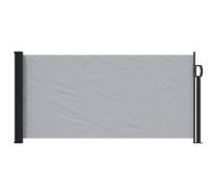 vidaXL Store latéral rétractable Gris 300 x 100 cm Polyester, Auvent rétractable Moderne, rectangulaire, pour Ombre, écran de confidentialité, séparation de Jardin, Protection Contre Le Vent