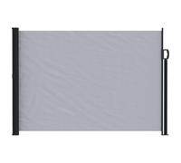 vidaXL Store latéral rétractable Gris 600 x 160 cm Polyester, Auvent rétractable Moderne, rectangulaire, pour Ombre, écran de confidentialité, séparation de Jardin, Protection Contre Le Vent